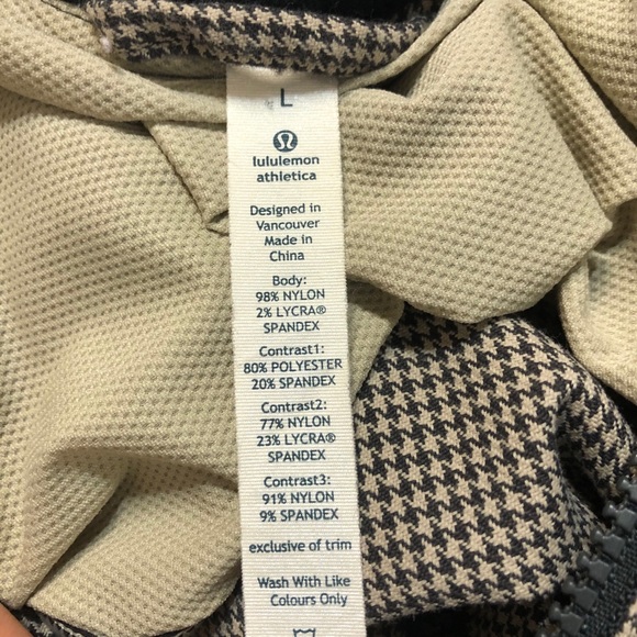 LULULEMON Houndstooth Men’s Full Zip City Jacket - Picture 8 of 8